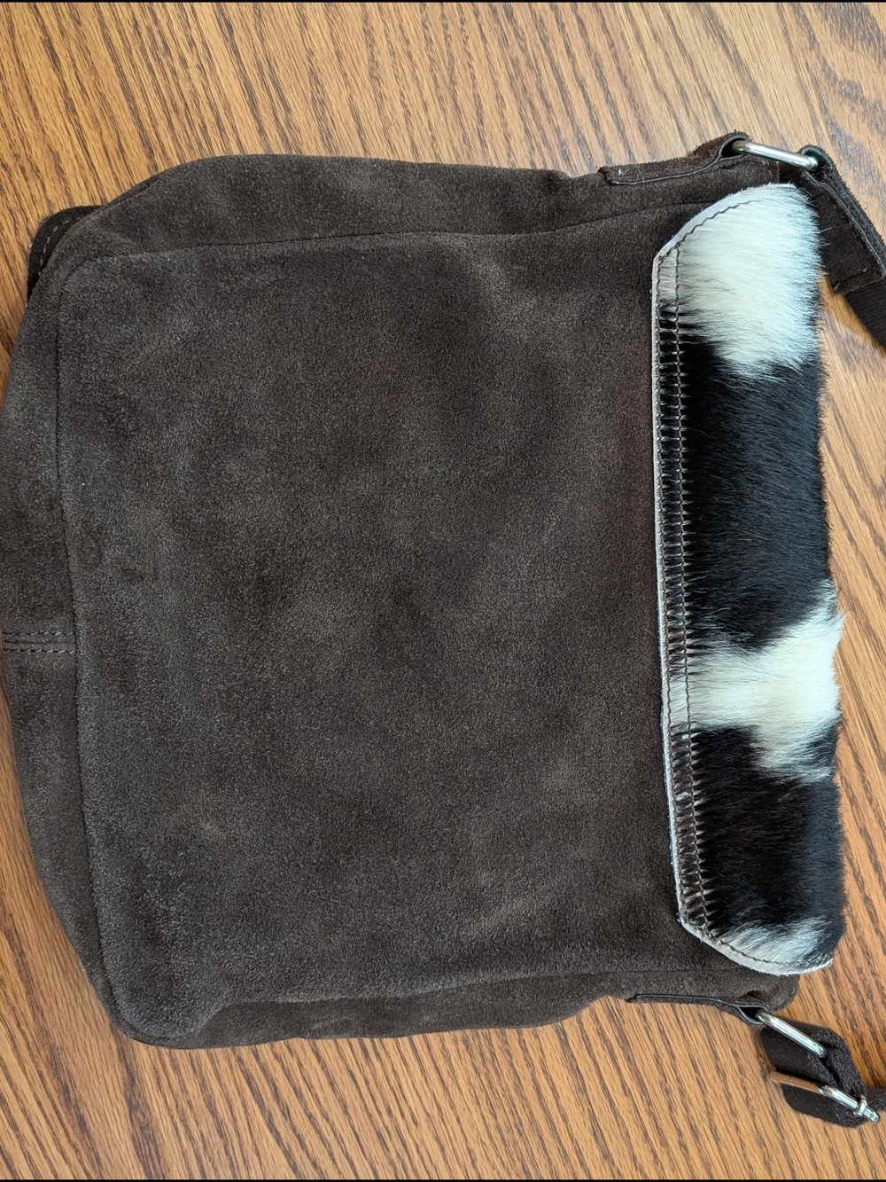 Cowhide Leather Crossbody Bag | Made in Italy Maurizio Taiuti Coastal Cowgirl - Picture 16 of 16